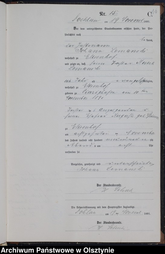 image.from.unit.number "Sterbe-Neben-Register Nr 1 - 16"