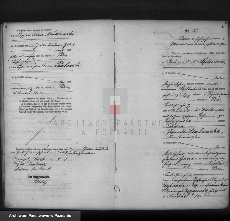 Obraz 17 z jednostki "Księga małżeństw t. I"