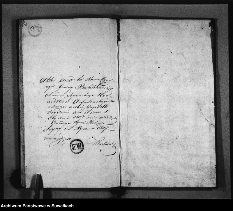 image.from.unit.number "Akta Zeszłych Gminy Bakałarzewskiey"