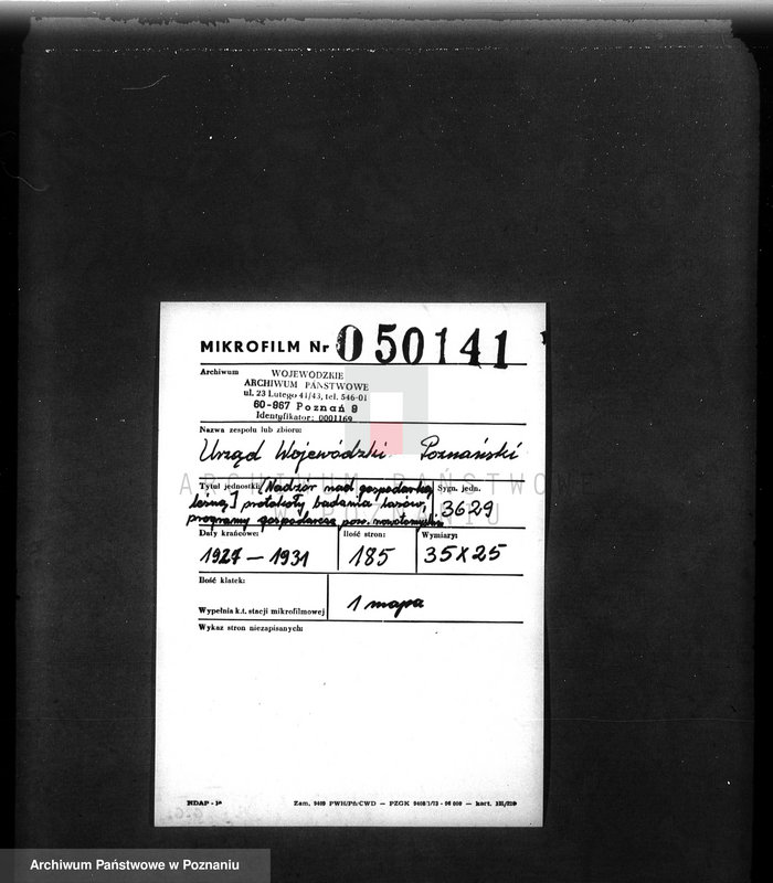 Obraz 2 z jednostki "/Nadzór nad gospodarką leśną/ protokoły badania lasów, programy gospodarcze powiat nowotomyski"