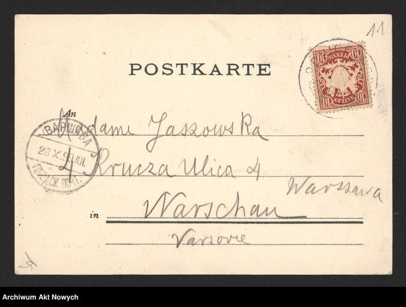 image.from.unit.number "Górski Wacław do Jaszowskiej Emilii; L.109"