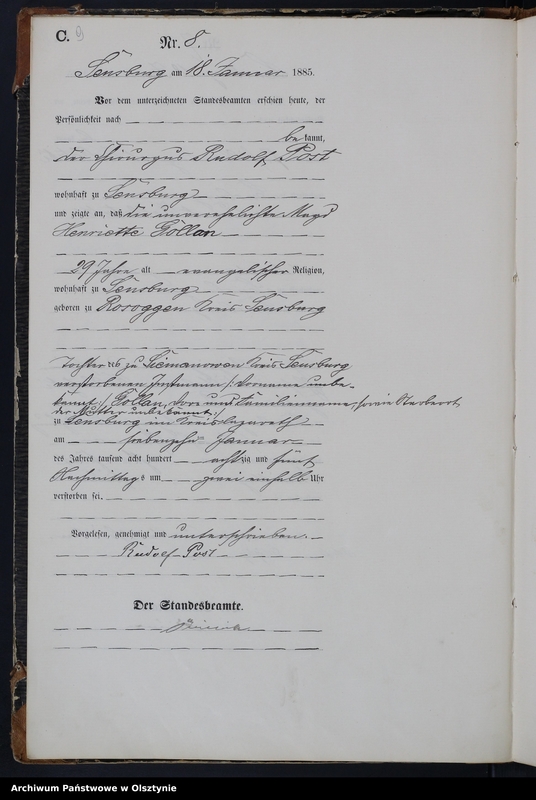 image.from.unit.number "Sterbe-Haupt-Register Nr 1 - 127"