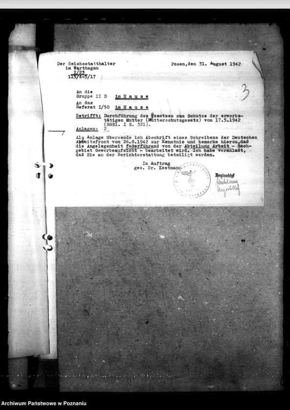 Obraz 7 z jednostki "Wochenfürsorge - fürsorgerechtliche Wochenhilfe"