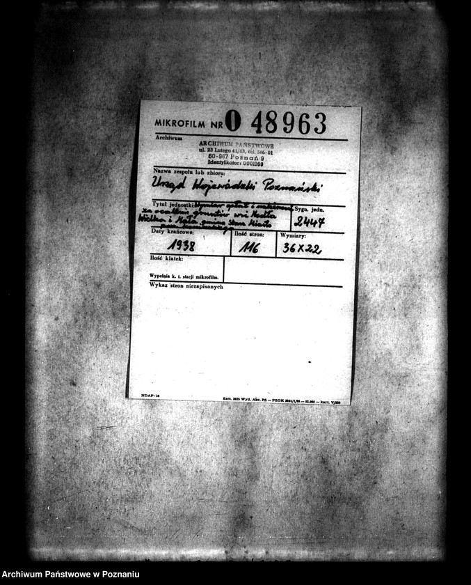 Obraz 2 z jednostki "Wymiar opłat i należności za scalenie gruntów wsi Modła Wielka i Mała powiat"