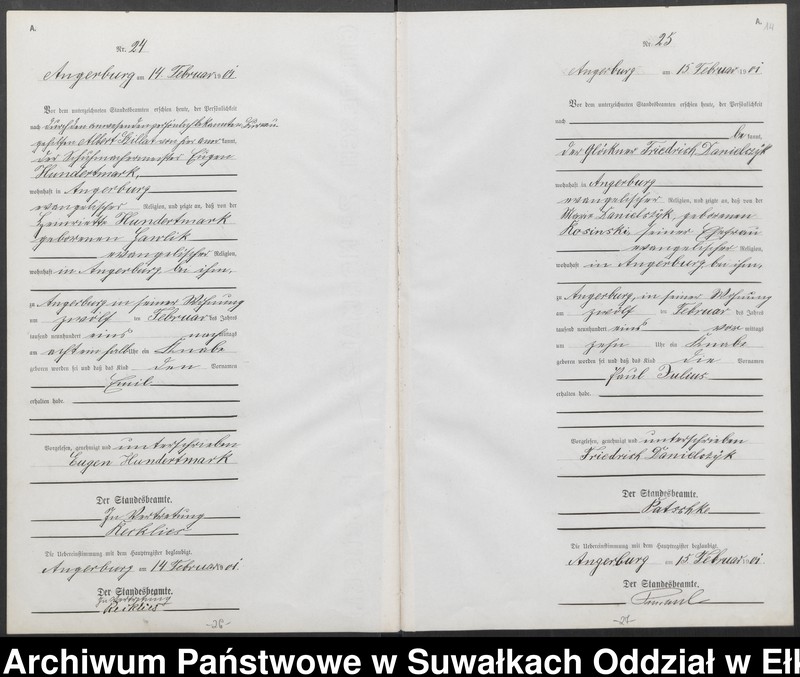 image.from.unit.number "Geburts-Neben-Register des Preussischen Standes-Amtes Angerburg Kreis Angerburg"
