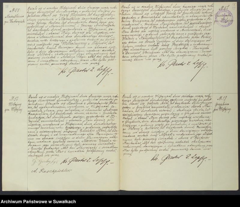 Obraz 17 z jednostki "Duplikat aktów urodzenia, ślubu i zejścia parafii Ewangelicko-Augsburskiej w Wiżajnach za rok 1920."