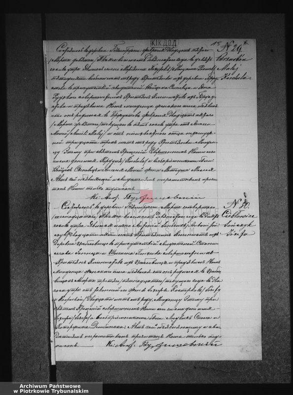 Obraz 20 z jednostki "[Księga duplikat aktów urodzonych, zaślubionych i zmarłych]"