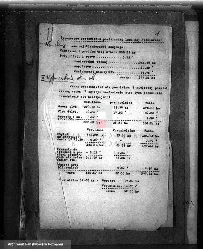 Obraz 5 z jednostki "Dodatkowy plan gospodarstwa leśnego majątku Niemierzewo powiatu międzychodzkiego 1938-1948"