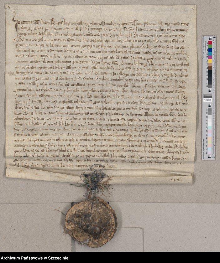 Potwierdzenie lokacji Szczecina - 9/10 VIII 1293 r.