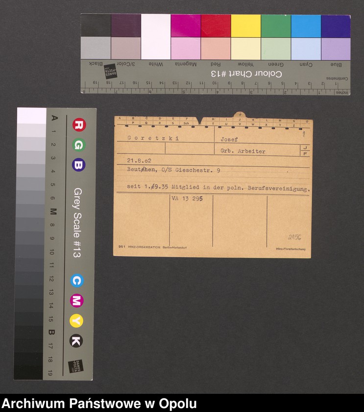 Obraz 3 z jednostki "[Goretzki Josef, ur. 21.08.1902 r., zam. Beuthen]"