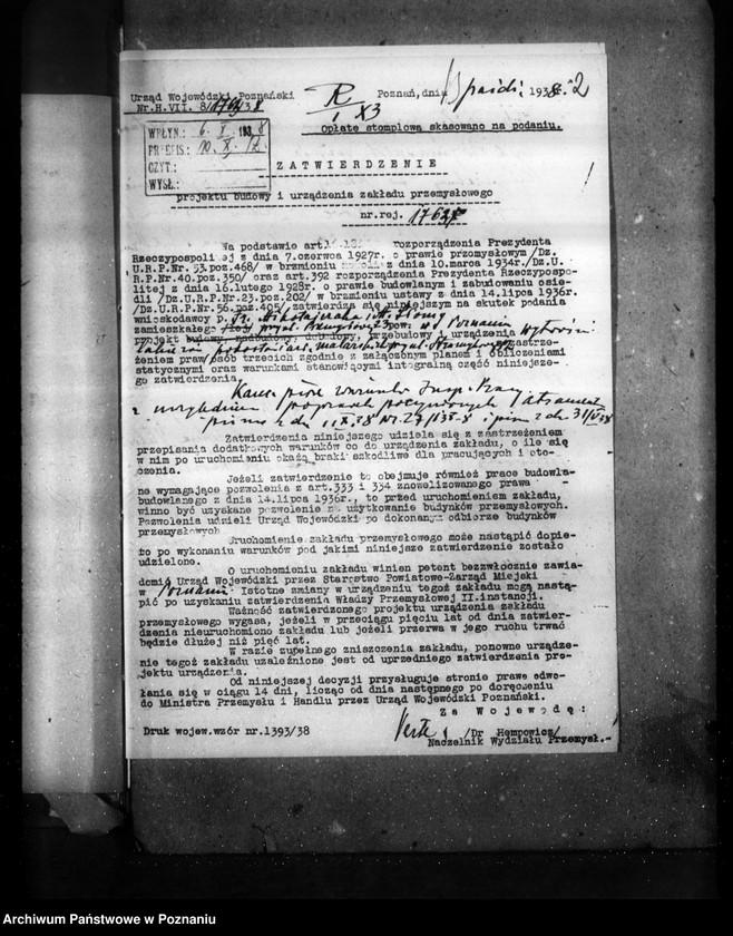 image.from.unit.number "Wytwórnia lakierów, pokostów i artykułów malarskich Fr. Mikołajczak i W. Słoma Poznań ul. Strumykowa 12"