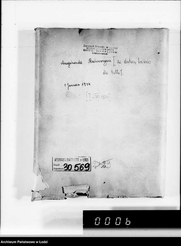 Obraz 4 z jednostki "Ausgehende Rechnungen [za dostawy towarów dla Getta]"