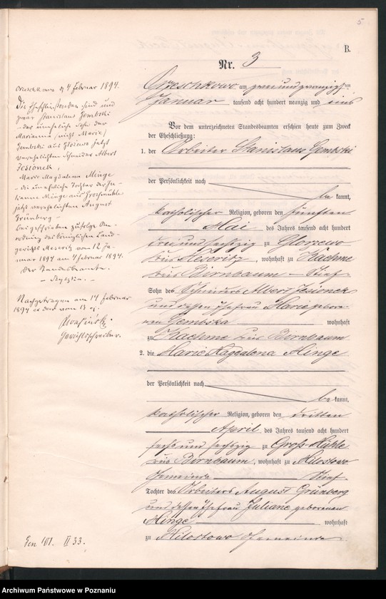 Obraz 8 z jednostki "Księga małżeństw"