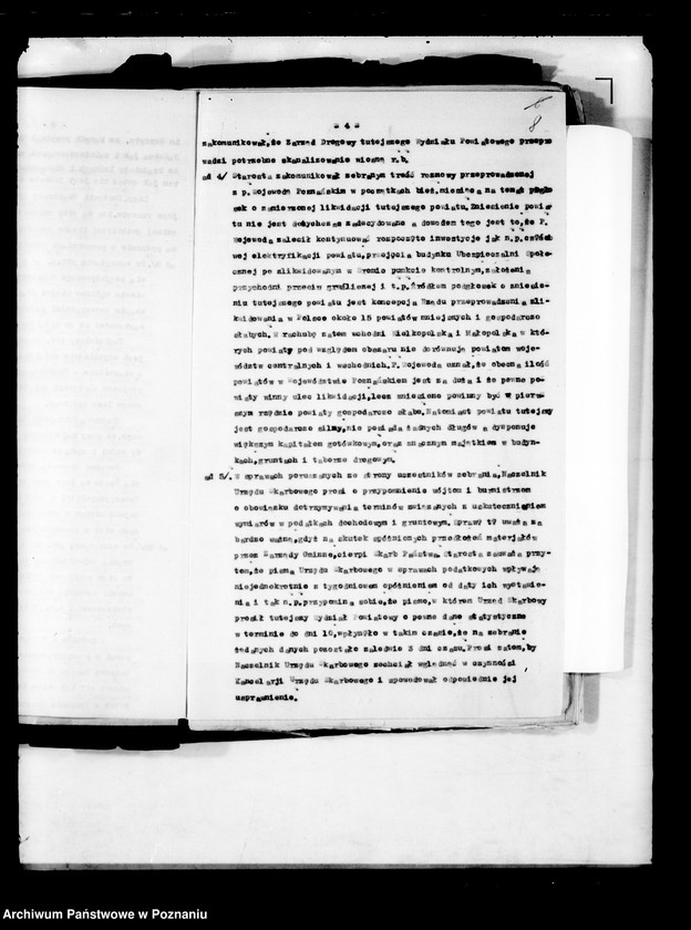 Obraz 12 z jednostki "Zebrania periodyczne powiatowe /kierowników władz i urzędów niezespolonych z terenu poszczególnych powiatów omawiające ogólną sytuację polityczną i społeczno-gospodarczą"