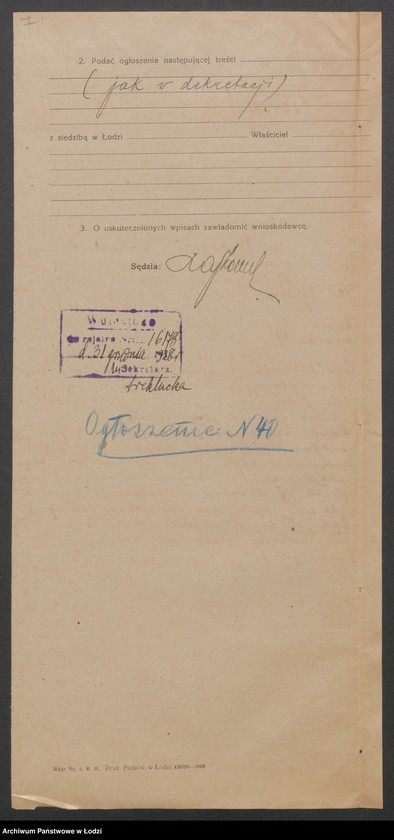 Obraz 9 z jednostki "K. Borkowski i T. Schmidt – kupno i sprzedaż towarów elektrotechnicznych i technicznych"