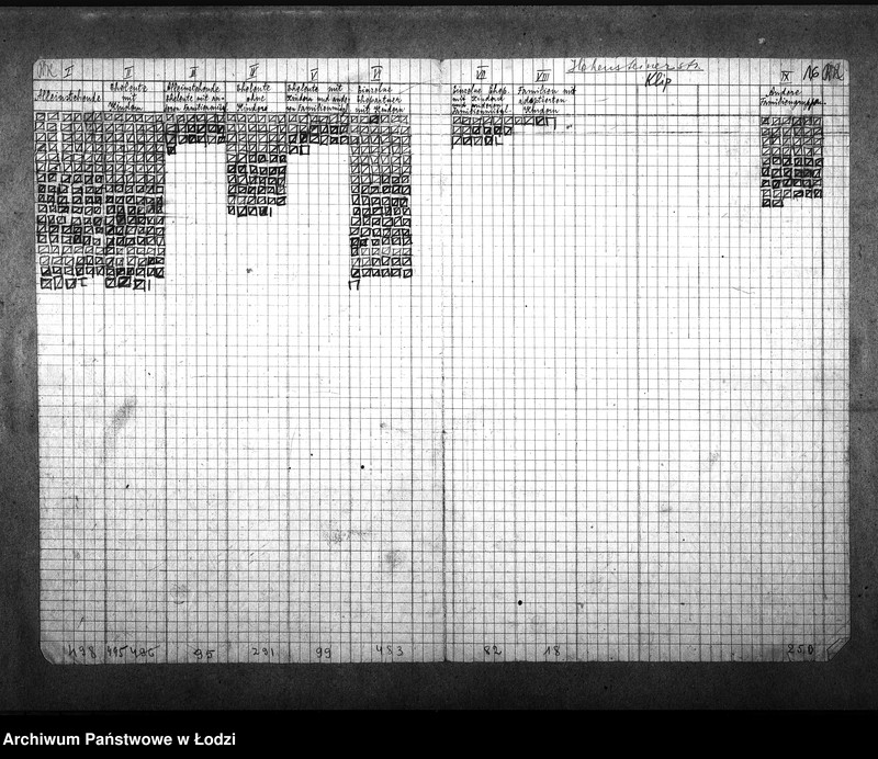 Obraz 20 z jednostki "[Statystyka ludności żydowskiej według wieku i płci]"