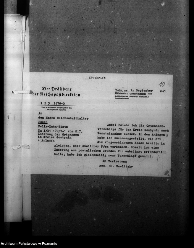 Obraz 14 z jednostki "Zmiany nazw miejscowości- Gostynin, Gasten, Waldrode"