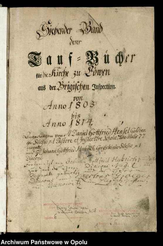 image.from.unit.number "Löwen Bd. VII Taufbuch 1803-1814"