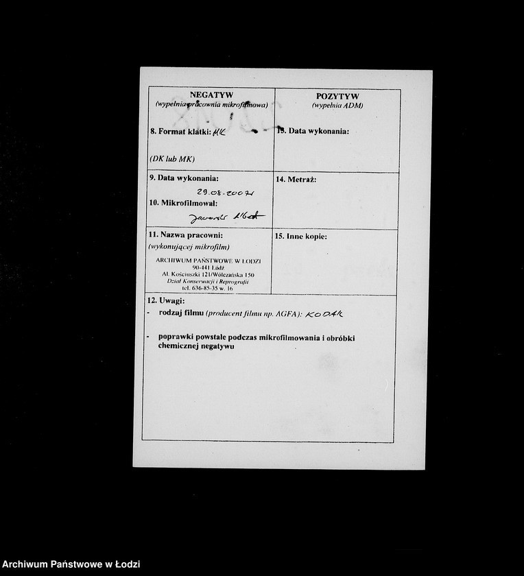 Obraz 3 z jednostki "Gestapo Kulmhof Leslau 400-436 [Kartoteka skonfiskowanego majątku ruchomego u Żydów]"