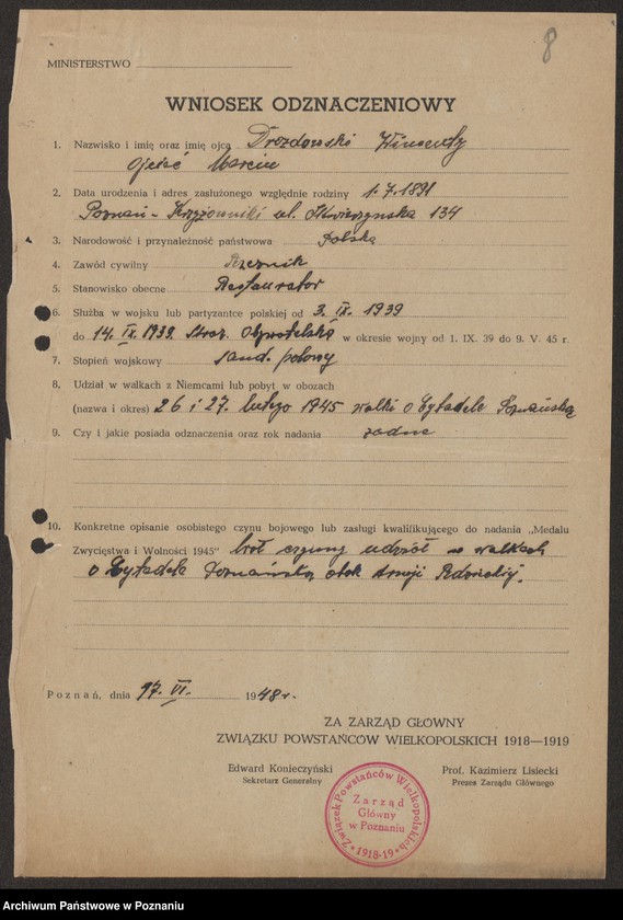 Obraz 11 z jednostki "Odznaczenia medalem za "Zwycięstwo i Wolność""