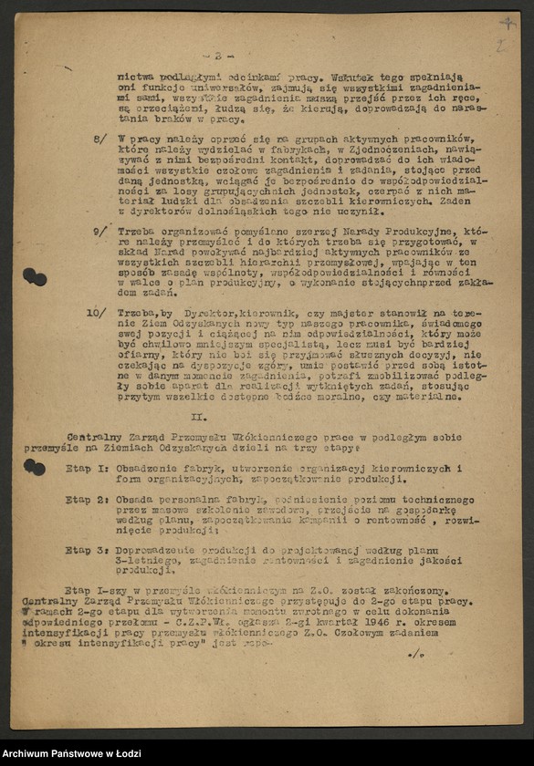 Obraz 3 z jednostki "Zarządzenia Generalnego Dyrektora Centralnego Zarządu Przemysłu Włókienniczego"