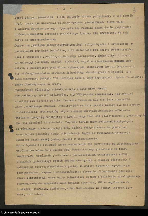 Obraz 4 z jednostki "Protokół narady Sekretariatu Komitetu Centralnego [PPR z I-szymi] sekretarzami Komitetów Wojewódzkich"