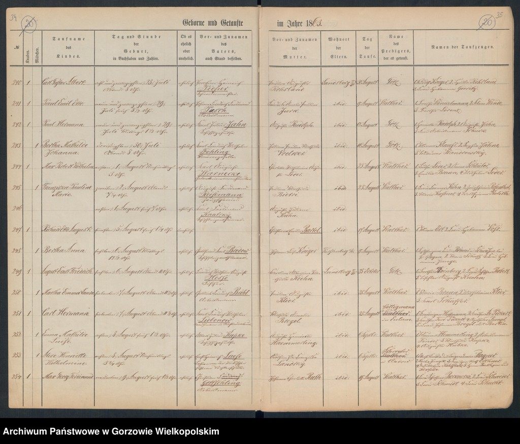 image.from.unit.number "Duplikate der Hauptkirche Landsberg an der Warthe (zawiera także księgi zgonów Konkordien Kirche mit der reformirten und Militair Gemeinde z 1863 r.)"