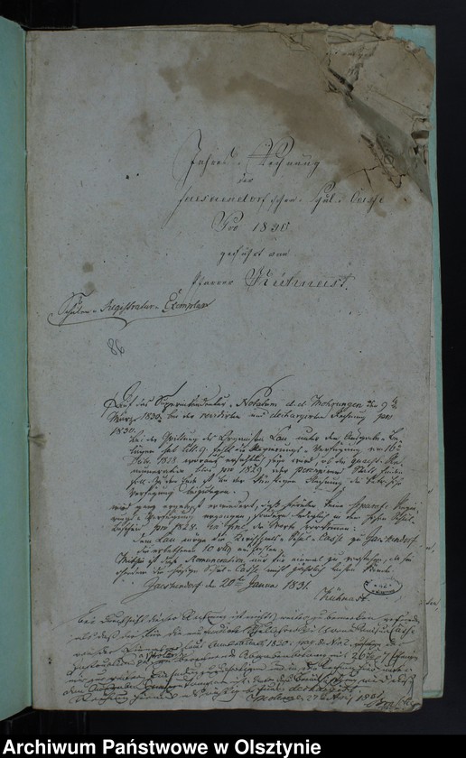 image.from.unit.number "Jahres Rechnung der Jaeskendorffschen-Schul-Casse"