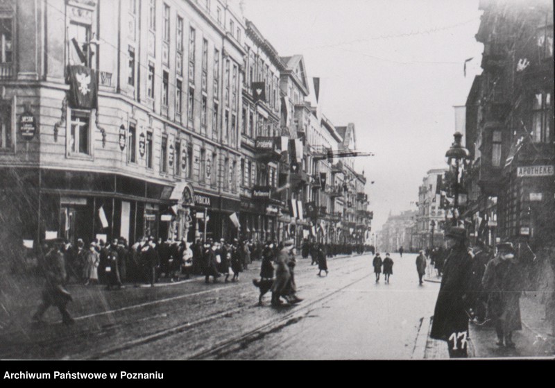 Obraz 3 z jednostki "Dekoracja Poznania na moment przed wybuchem powstania - narożnik św. Marcina i Rycerskiej."