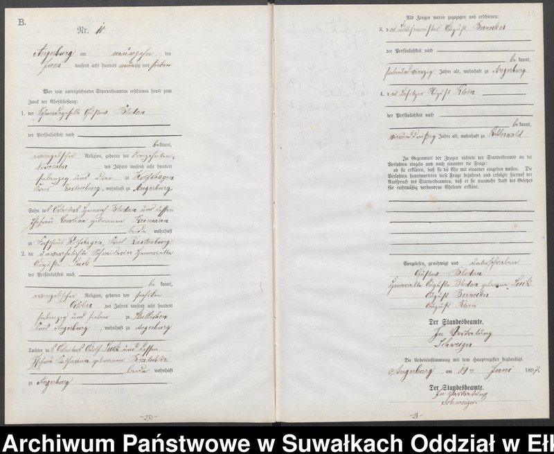 image.from.unit.number "Heiraths-Neben-Register des Preussischen Standes-Amtes Angerburg Kreis Angerburg"