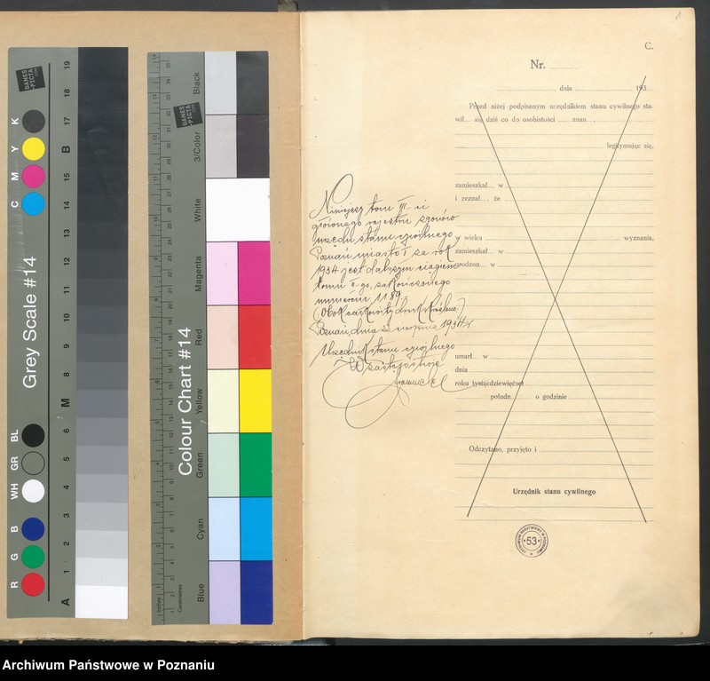 Obraz 3 z jednostki "Księga miejscowa zgonów tom III [Rejestr główny zgonów]"
