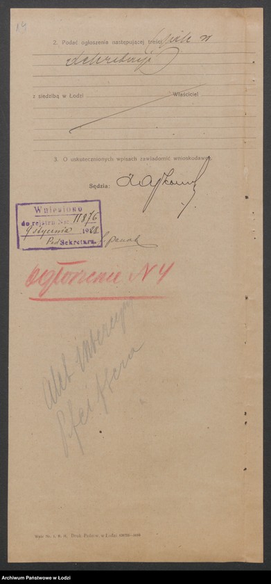 Obraz 16 z jednostki "Emil Pfeiffer i S-ka- reprezentacja firm krajowych i zagranicznych, sprzedaż towarów w ich imieniu"