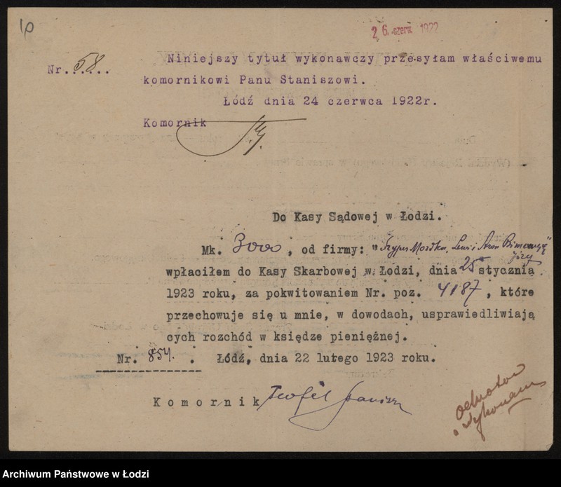 Obraz 12 z jednostki "Bracia Szyper i J. Birencwajg – fabryka i sprzedaż towarów manufakturowych"