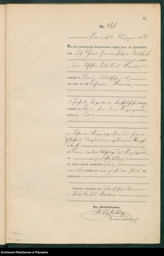 Obraz 5 z jednostki "Księga miejscowa zgonów tom II"