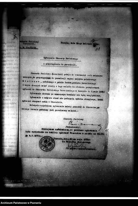 Obraz 14 z jednostki "Parcelacja majątku Miniszew"