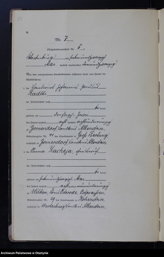 image.from.unit.number "Heirats-Haupt-Register Nr 1 - 26"