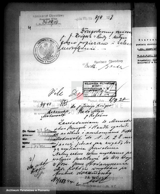 Obraz 8 z jednostki "Gospodarstwo rolne i młyn parowy w Rudzie pow. Rogoźno własność. J. Kruger nr woj. kotła 5998"