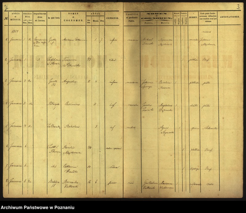 Obraz 4 z jednostki "Księga zgonów"