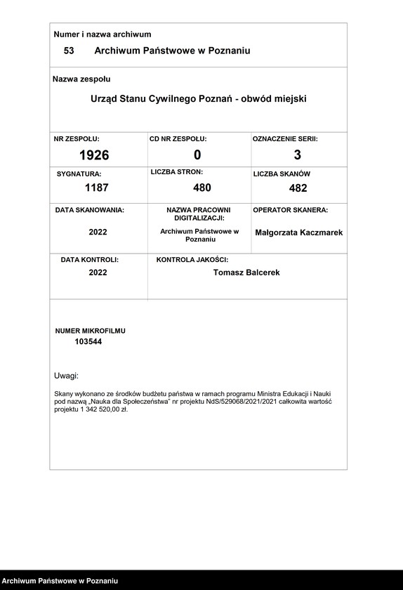 Obraz 1 z jednostki "Księga miejscowa zgonów tom I [Rejestr główny zgonów]"