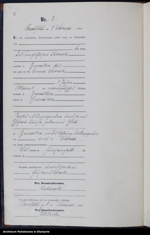 image.from.unit.number "Sterbe-Neben-Register Nr 1 - 32"