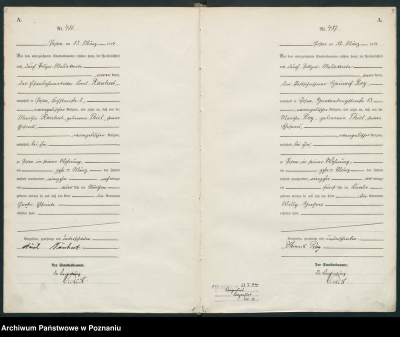 Obraz 7 z jednostki "Księga miejscowa urodzeń tom II [Rejestr główny urodzeń]"