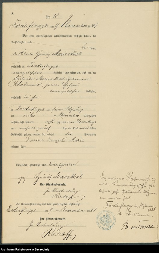Obraz 13 z jednostki "Geburts-Register (Neben-Register)"