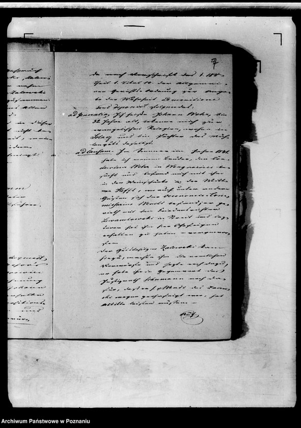 Obraz 11 z jednostki "Akta in Denuntiationssachen wider den Oekonomiekommissarius Wendt zu Wągrowiec."