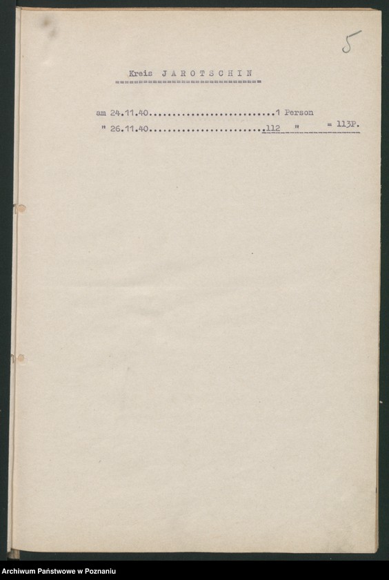 Obraz 8 z jednostki "[Wysiedlanie Polaków w poszczególnych powiatach "Kraju Warty"]"