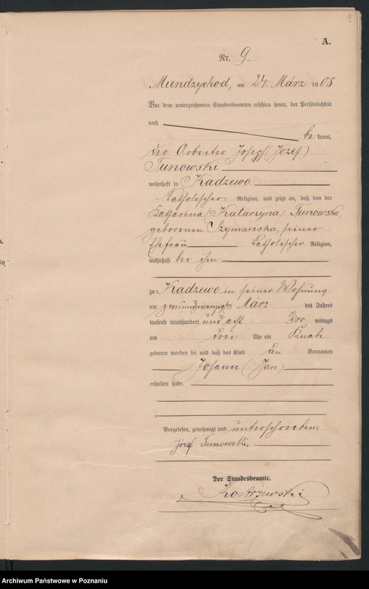 Obraz 12 z jednostki "Geburts-Haupt-Register"