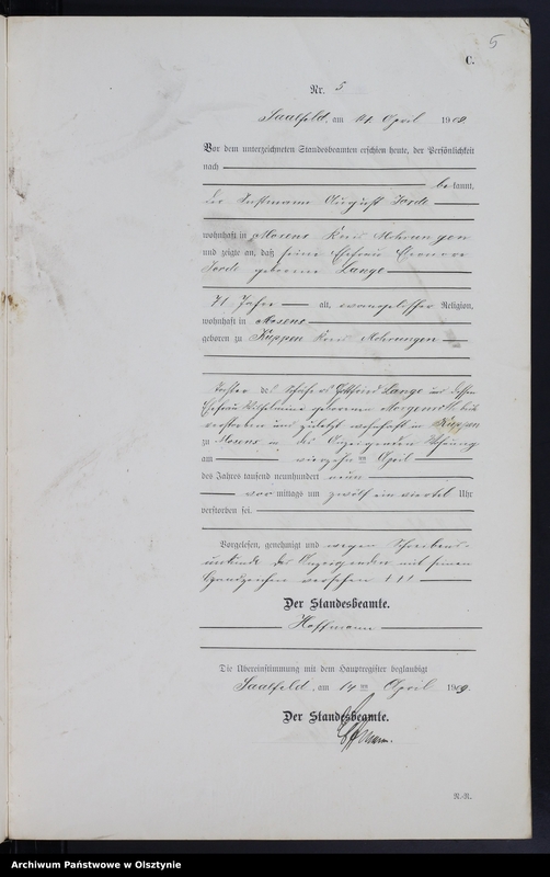 image.from.unit.number "Sterbe-Neben-Register Nr 1 - 26"