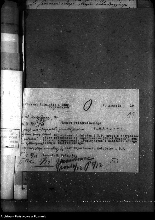 Obraz 15 z jednostki "Sprawy gospodarcze-ogólne Telefony departamentu"