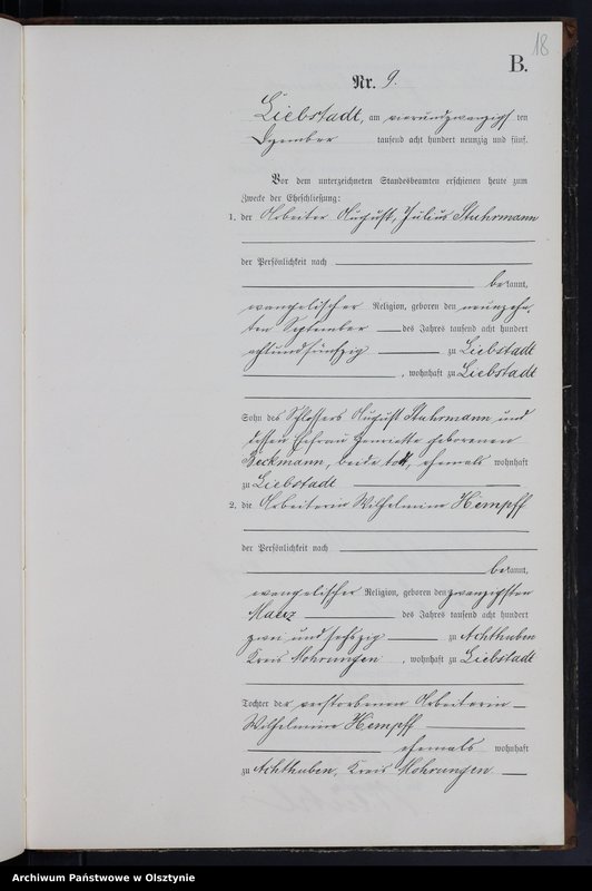 image.from.unit.number "Heiraths-Neben-Register Nr 1 - 9"