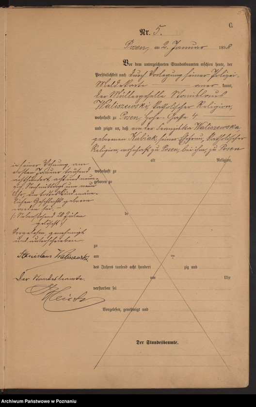 Obraz 8 z jednostki "Księga zgonów t. I"