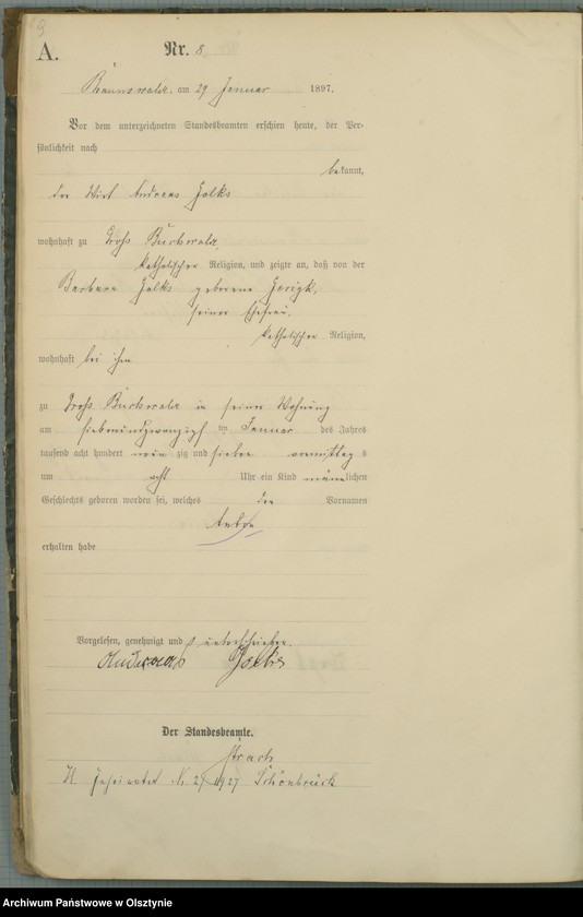 image.from.unit.number "Geburts-Haupt-Register Nr 1 - 103"